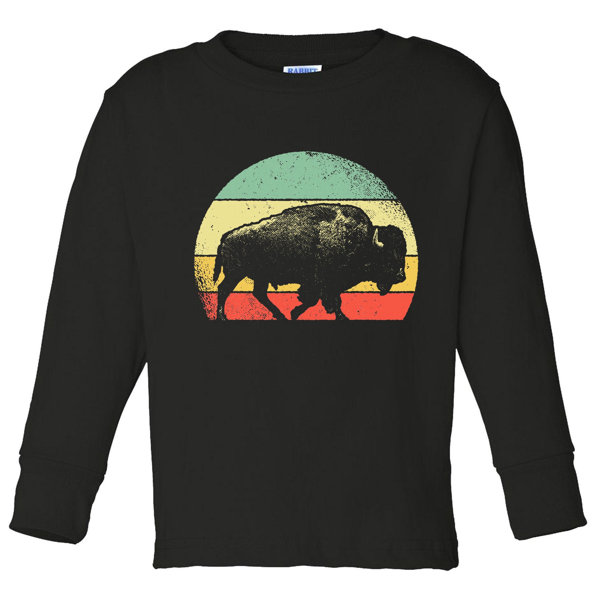 Vintage Buffalo Toddler Long Sleeve Shirt