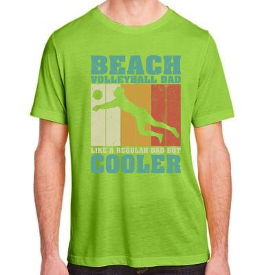 Vintage Beach Volleyball Dad Like A Regular Dad Fathers Day Gift Adult ChromaSoft Performance T-Shirt