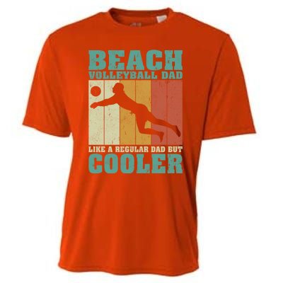 Vintage Beach Volleyball Dad Like A Regular Dad Fathers Day Gift Cooling Performance Crew T-Shirt