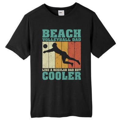 Vintage Beach Volleyball Dad Like A Regular Dad Fathers Day Gift Tall Fusion ChromaSoft Performance T-Shirt