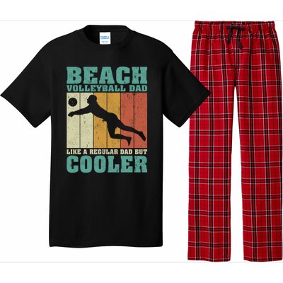 Vintage Beach Volleyball Dad Like A Regular Dad Fathers Day Gift Pajama Set