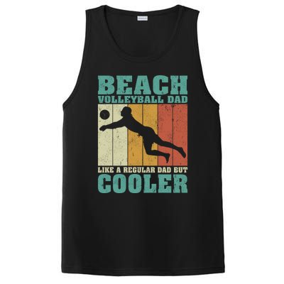 Vintage Beach Volleyball Dad Like A Regular Dad Fathers Day Gift PosiCharge Competitor Tank