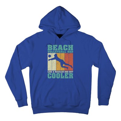 Vintage Beach Volleyball Dad Like A Regular Dad Fathers Day Gift Hoodie