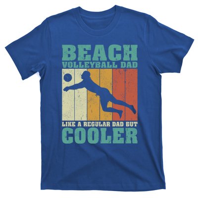 Vintage Beach Volleyball Dad Like A Regular Dad Fathers Day Gift T-Shirt