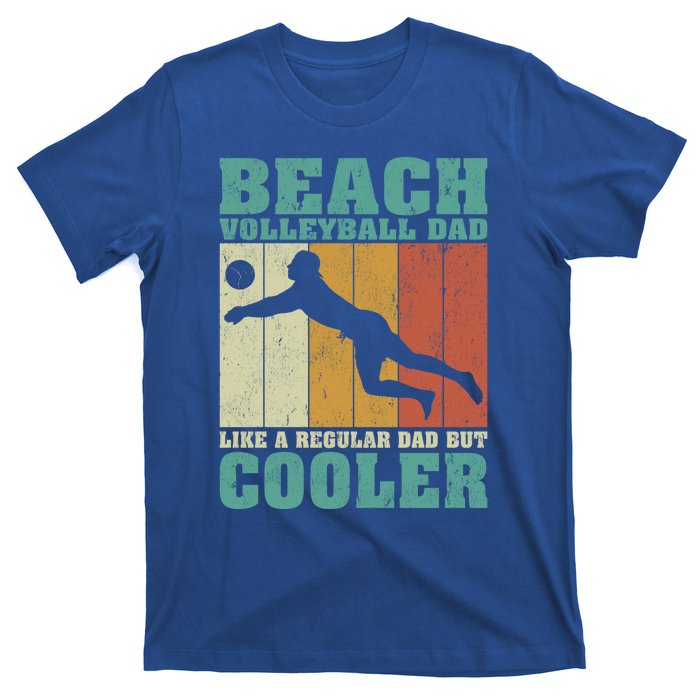 Vintage Beach Volleyball Dad Like A Regular Dad Fathers Day Gift T-Shirt