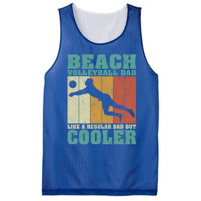 Vintage Beach Volleyball Dad Like A Regular Dad Fathers Day Gift Mesh Reversible Basketball Jersey Tank