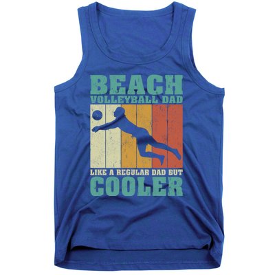 Vintage Beach Volleyball Dad Like A Regular Dad Fathers Day Gift Tank Top