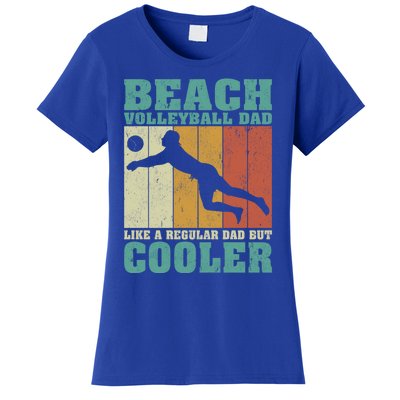 Vintage Beach Volleyball Dad Like A Regular Dad Fathers Day Gift Women's T-Shirt