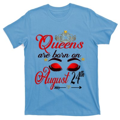 Virgo Birthday Virgo Queens Are Born August 24th Gift T-Shirt