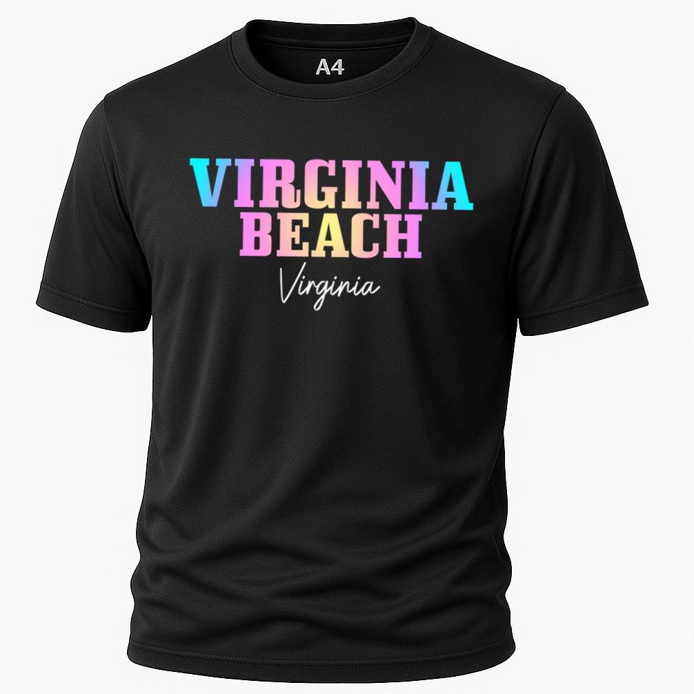 Virginia Beach Virginia Vintage Tie Dye Retro Vacation Gift Performance Shirt