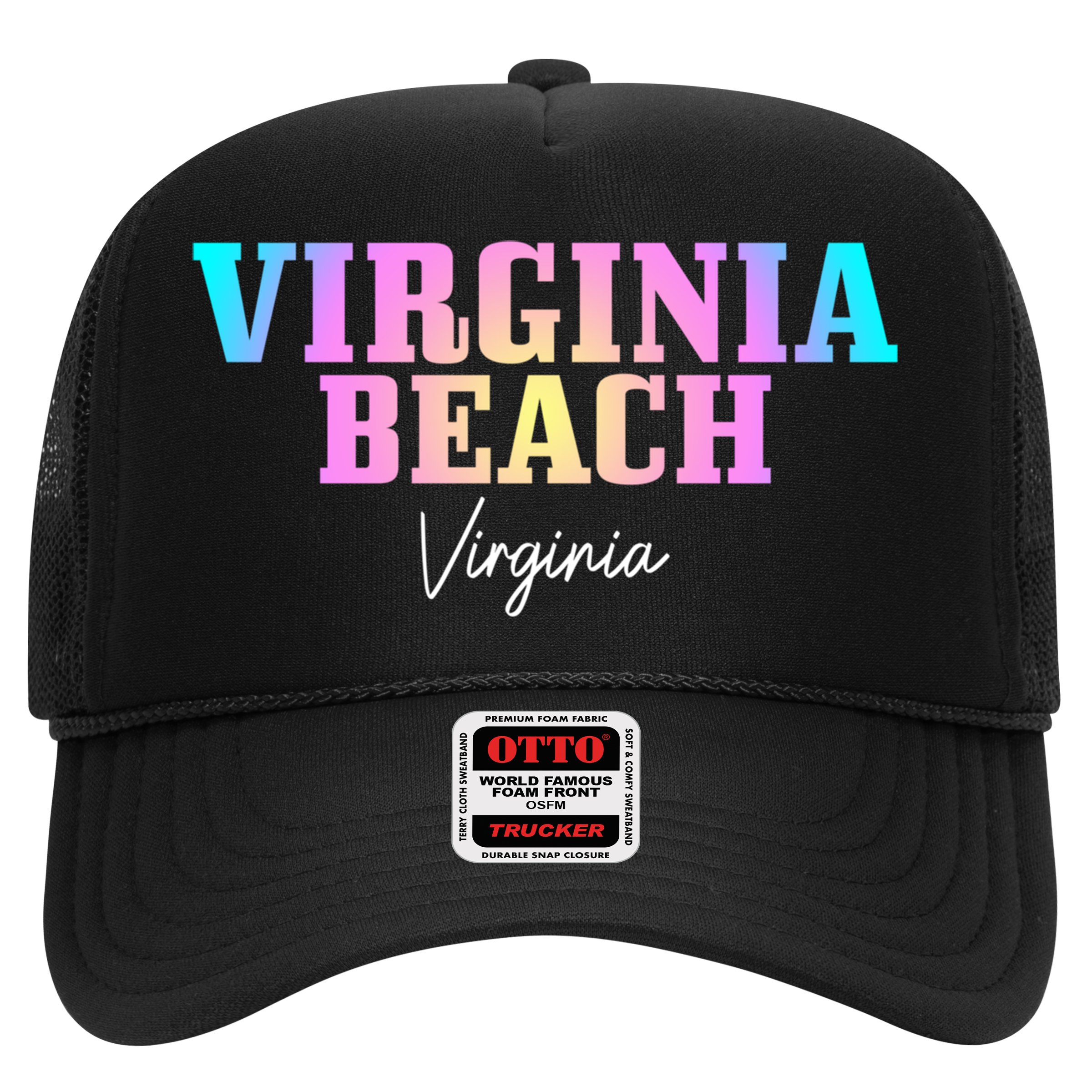 Virginia Beach Virginia Vintage Tie Dye Retro Vacation Gift Hat