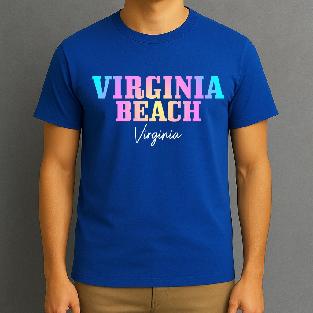 Virginia Beach Virginia Vintage Tie Dye Retro Vacation Gift T-Shirt