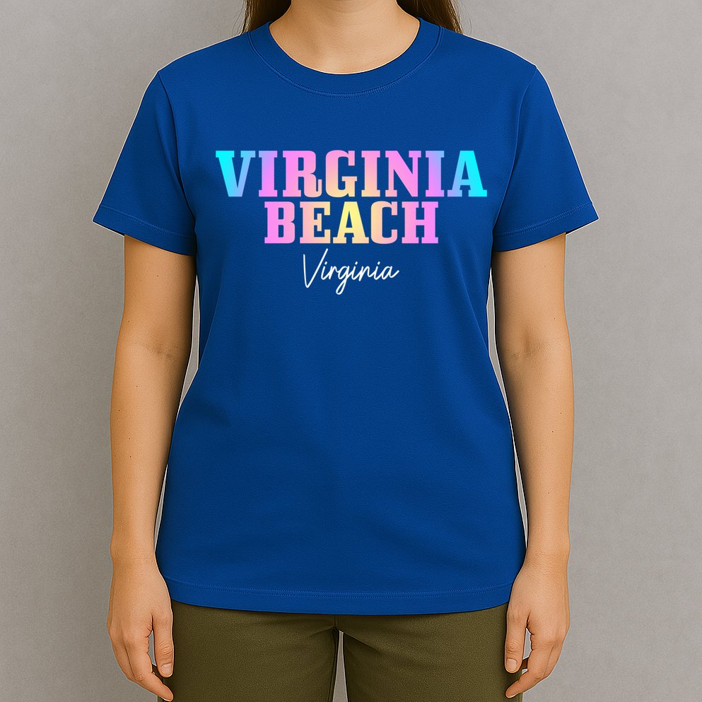 Virginia Beach Virginia Vintage Tie Dye Retro Vacation Gift T-Shirt