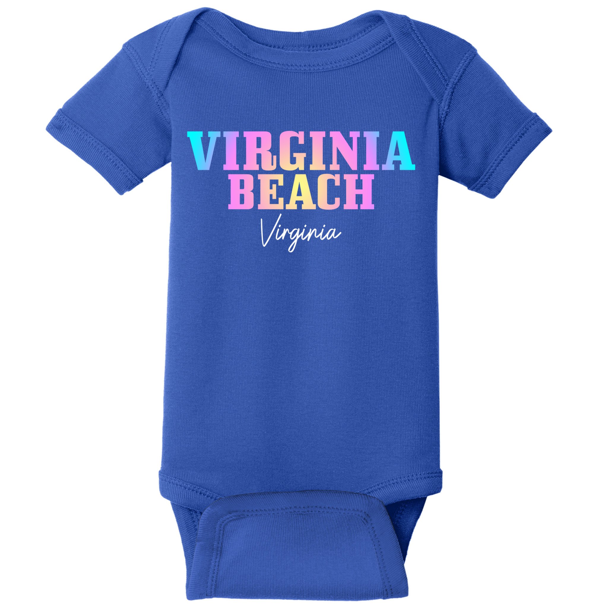 Virginia Beach Virginia Vintage Tie Dye Retro Vacation Gift Baby Bodysuit