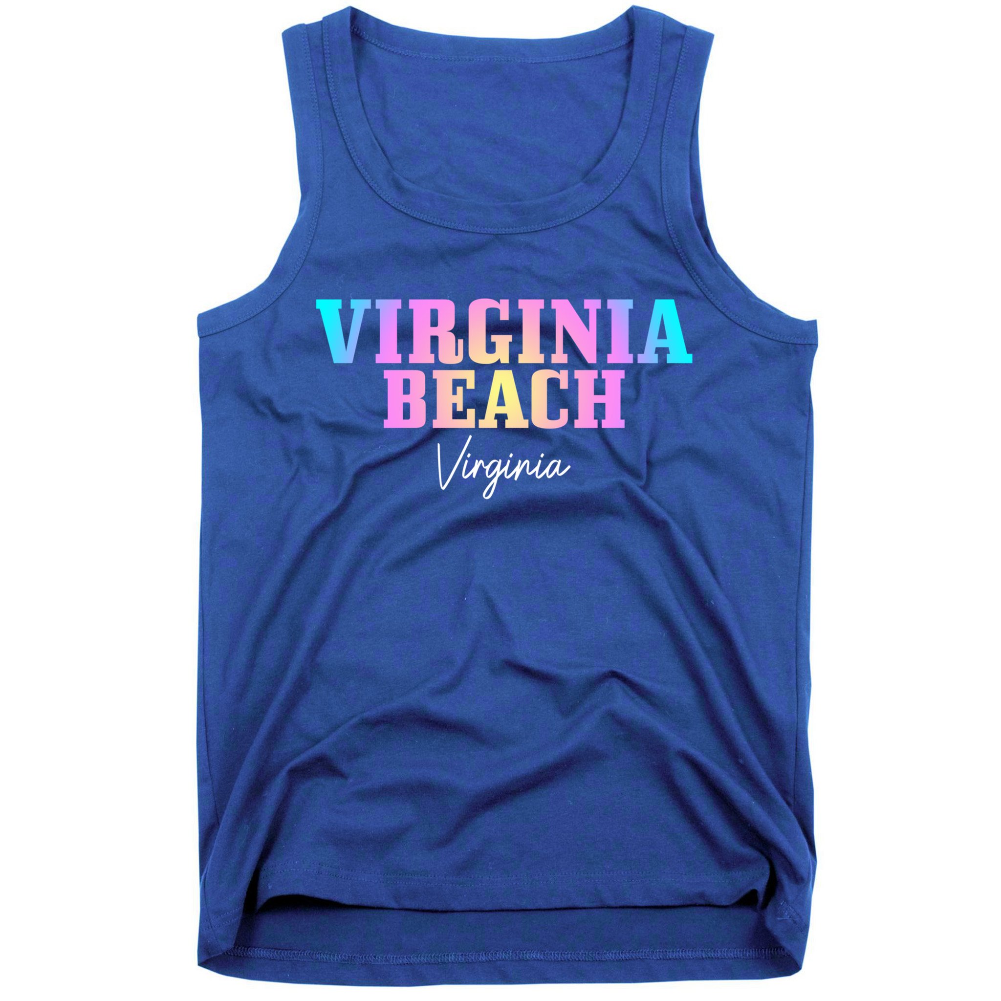 Virginia Beach Virginia Vintage Tie Dye Retro Vacation Gift Tank Top