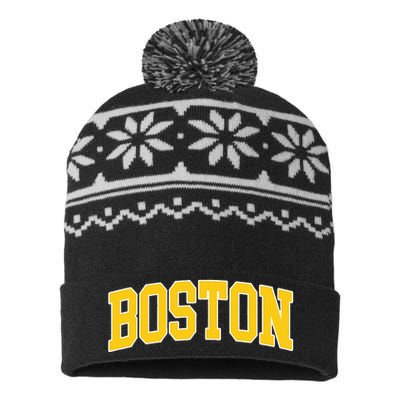 Vintage Boston USA-Made Snowflake Beanie