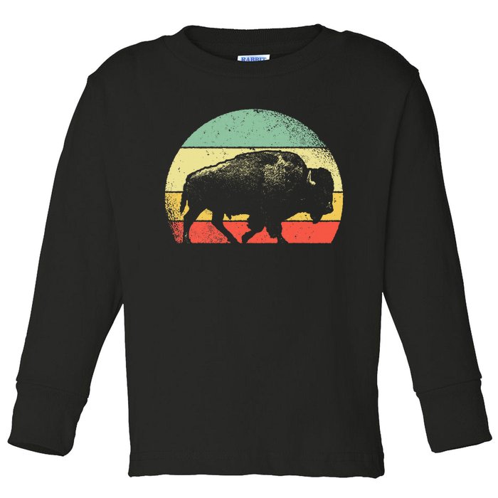 Vintage Buffalo Toddler Long Sleeve Shirt