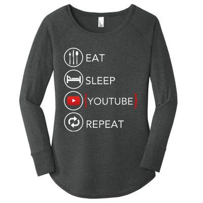 Video Blogger Vlogger Like Subscribe Podcaster Women's Perfect Tri Tunic Long Sleeve Shirt