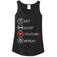 Video Blogger Vlogger Like Subscribe Podcaster Ladies Essential Tank