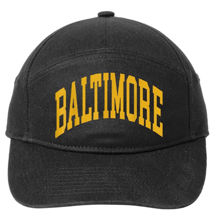 Vintage Baltimore 7-Panel Snapback Hat