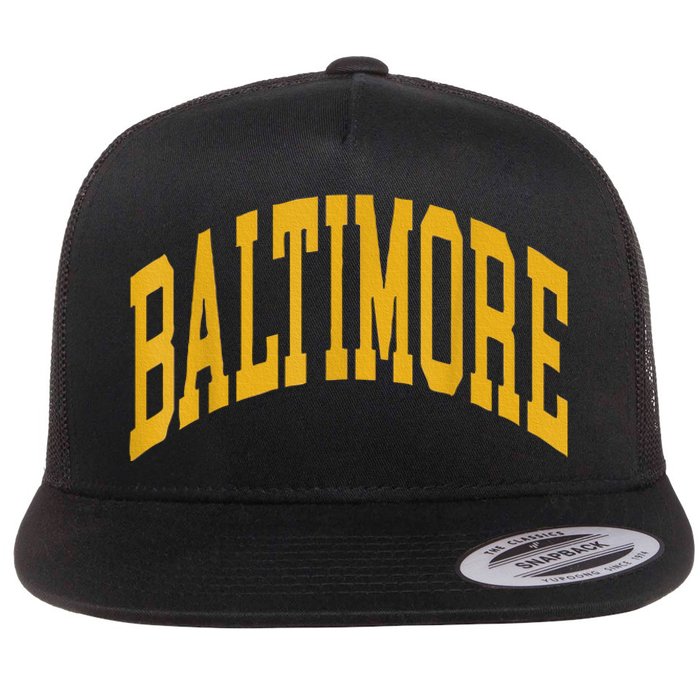 Vintage Baltimore Flat Bill Trucker Hat