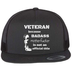 Veteran Badass Flat Bill Trucker Hat