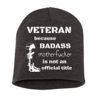 Veteran Badass Short Acrylic Beanie