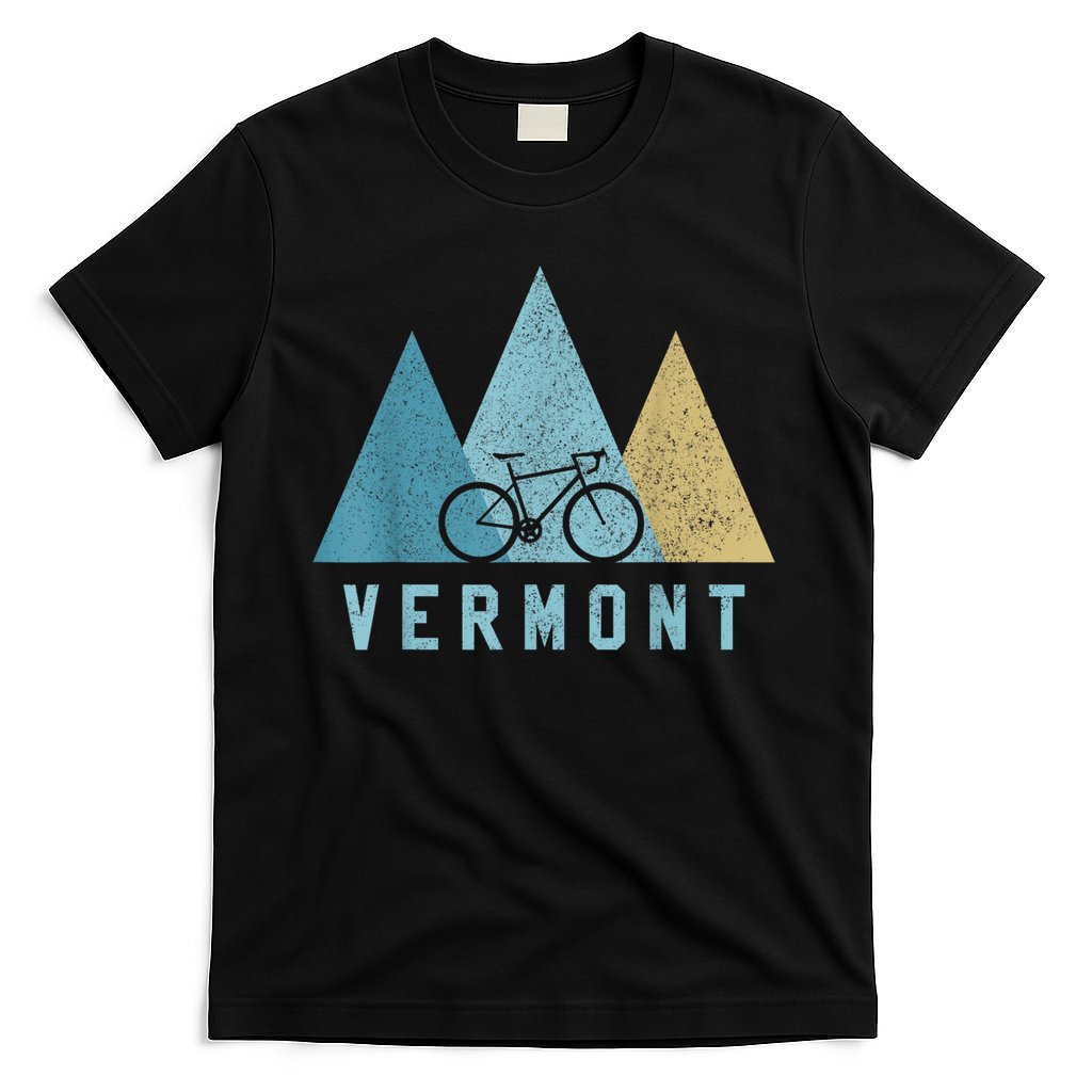 Vermont Bike Vintage Cycling Mountains MTB Bicycle Gift T-Shirt