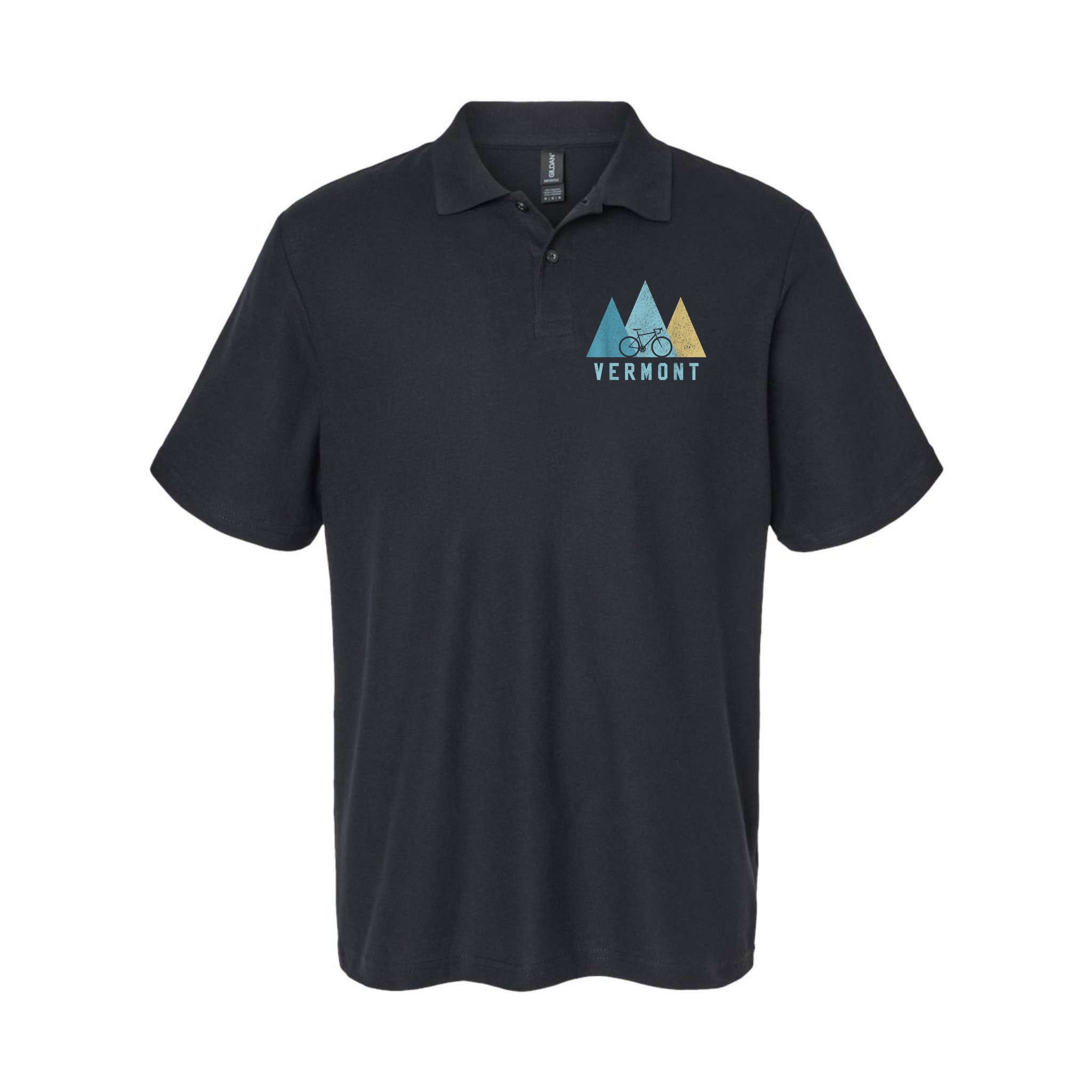 Vermont Bike Vintage Cycling Mountains MTB Bicycle Gift Polo