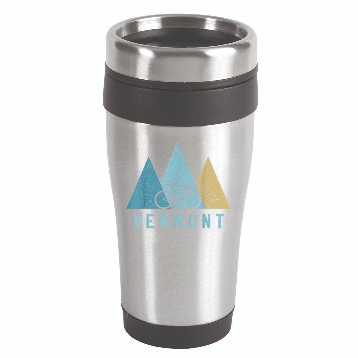 Vermont Bike Vintage Cycling Mountains MTB Bicycle Gift 16oz Travel Tumbler