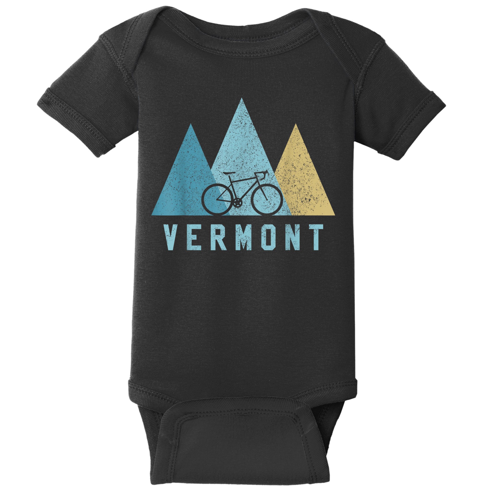 Vermont Bike Vintage Cycling Mountains MTB Bicycle Gift Baby Bodysuit