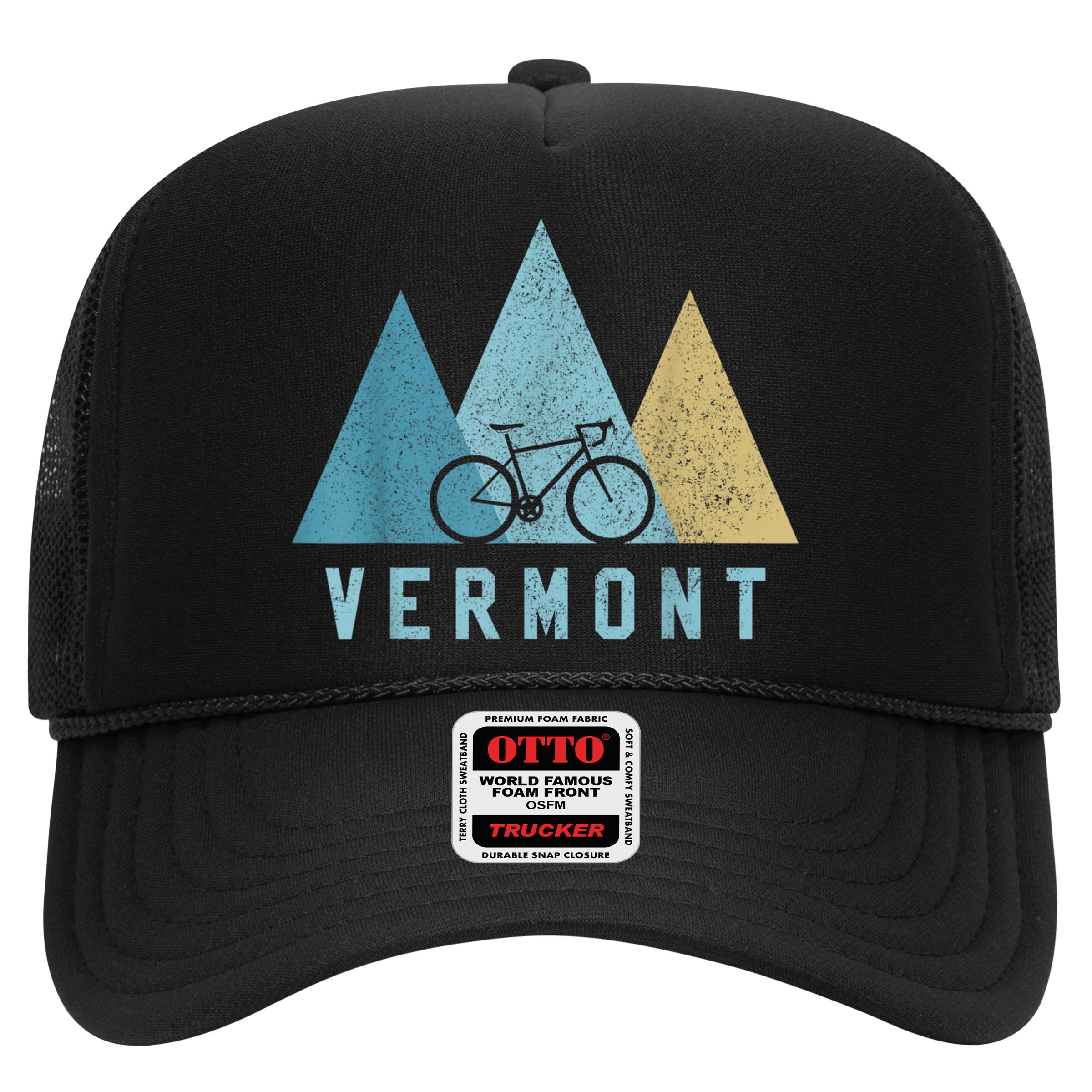 Vermont Bike Vintage Cycling Mountains MTB Bicycle Gift Hat