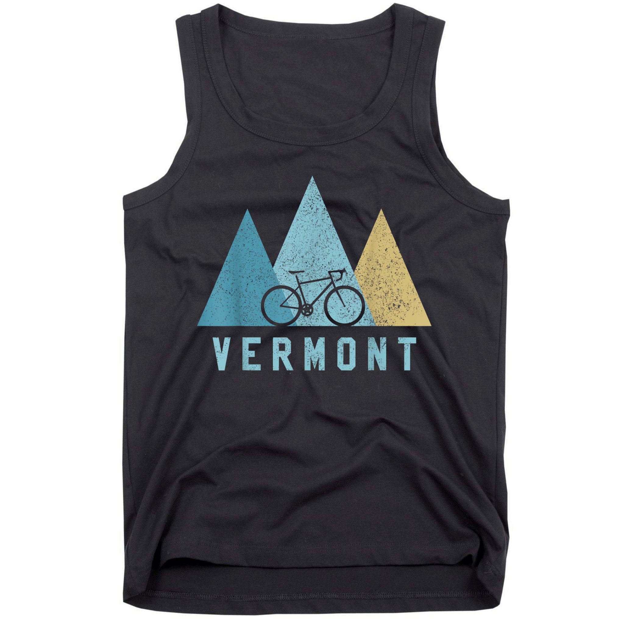 Vermont Bike Vintage Cycling Mountains MTB Bicycle Gift Tank Top