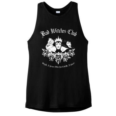 Villains Bad Witches Club Group Shot Graphic Ladies PosiCharge Tri-Blend Wicking Tank