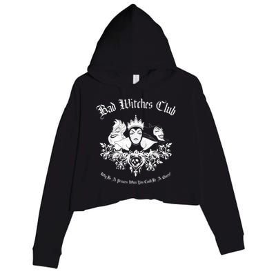 Villains Bad Witches Club Group Shot Graphic Crop Fleece Hoodie