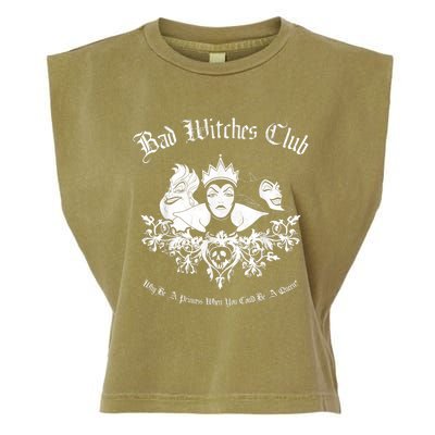 Villains Bad Witches Club Group Shot Graphic Garment-Dyed Women's Muscle Tee