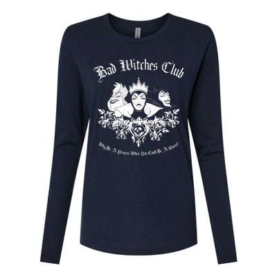 Villains Bad Witches Club Group Shot Graphic Womens Cotton Relaxed Long Sleeve T-Shirt