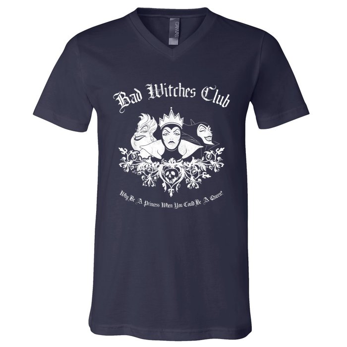 Villains Bad Witches Club Group Shot Graphic V-Neck T-Shirt