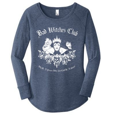 Villains Bad Witches Club Group Shot Graphic Women's Perfect Tri Tunic Long Sleeve Shirt