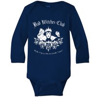 Villains Bad Witches Club Group Shot Graphic Baby Long Sleeve Bodysuit