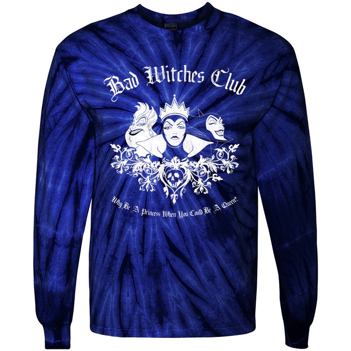 Villains Bad Witches Club Group Shot Graphic Tie-Dye Long Sleeve Shirt