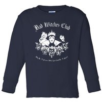 Villains Bad Witches Club Group Shot Graphic Toddler Long Sleeve Shirt