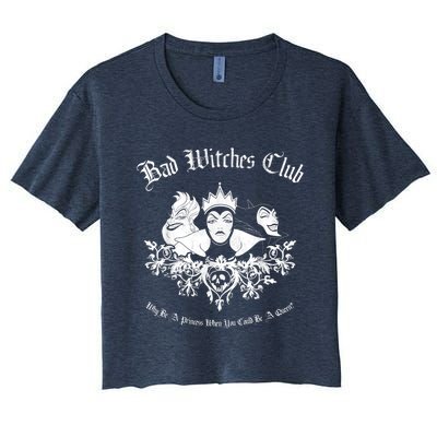 Villains Bad Witches Club Group Shot Graphic Women's Crop Top Tee