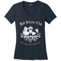 Villains Bad Witches Club Group Shot Graphic Women's V-Neck T-Shirt