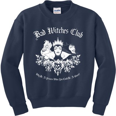 Villains Bad Witches Club Group Shot Graphic Kids Sweatshirt