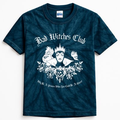 Villains Bad Witches Club Group Shot Graphic Kids Tie-Dye T-Shirt