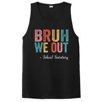 Vintage Bruh We Out School Secretary Last Day Of School PosiCharge Competitor Tank