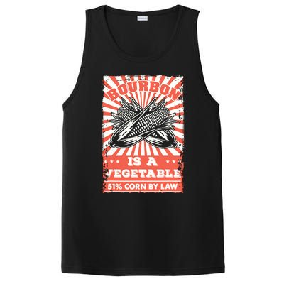 Vintage Bourbon Whiskey Saying Gift Bourbon Is A Vegetable PosiCharge Competitor Tank