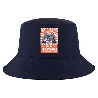 Vintage Bourbon Whiskey Saying Gift Bourbon Is A Vegetable Cool Comfort Performance Bucket Hat