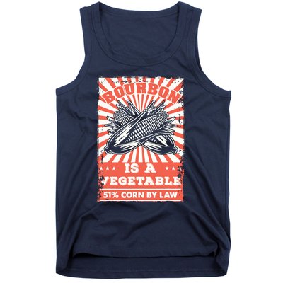 Vintage Bourbon Whiskey Saying Gift Bourbon Is A Vegetable Tank Top